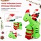 Costway 8FT Inflatable Christmas Santa Claus Dinosaur LED Lighted Decoration Gift Boxes